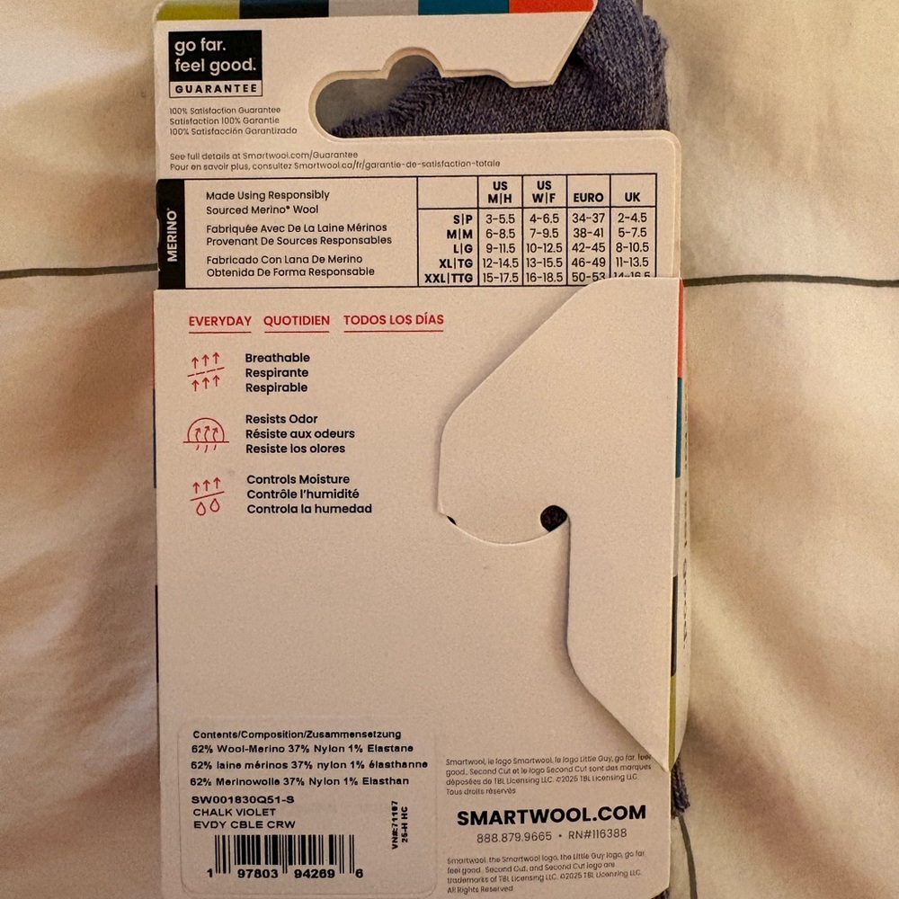 Smartwool Women’s Merino Everyday Socks - Picture 2 of 3